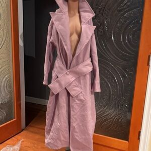 SHEIN Lavender Trench Coat